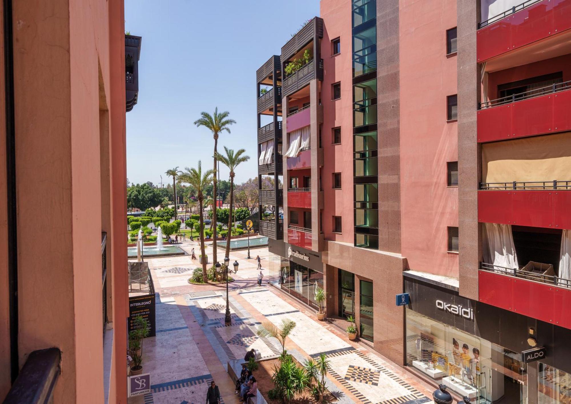 Appartement Chic Gueliz Plaza Avec Vue มาร์ราเกช ภายนอก รูปภาพ