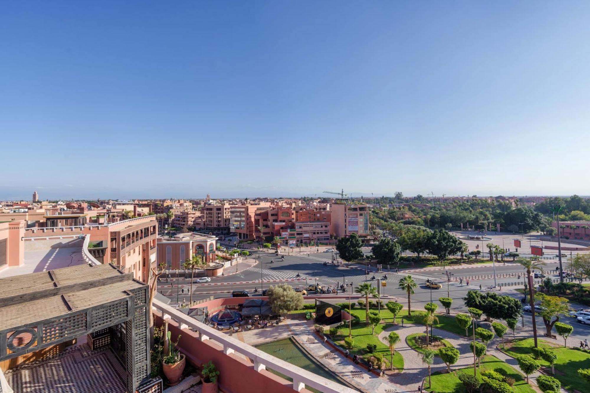 Appartement Chic Gueliz Plaza Avec Vue มาร์ราเกช ภายนอก รูปภาพ