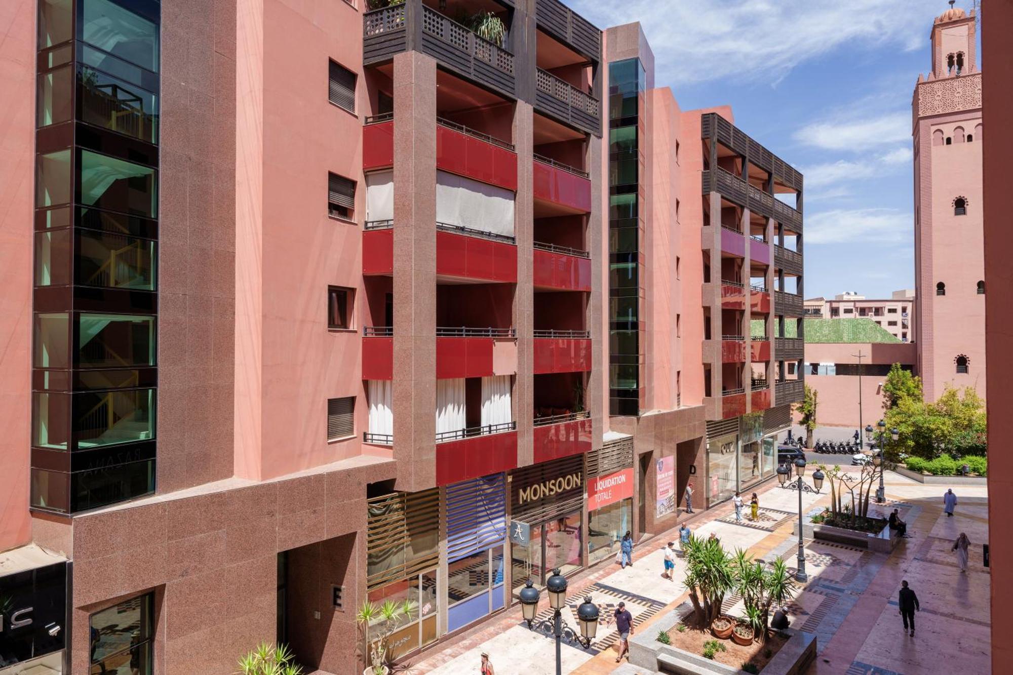 Appartement Chic Gueliz Plaza Avec Vue มาร์ราเกช ภายนอก รูปภาพ