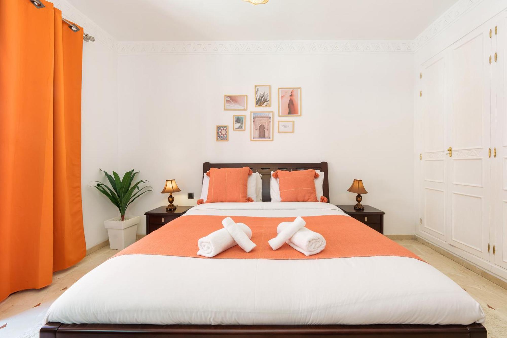 Appartement Chic Gueliz Plaza Avec Vue มาร์ราเกช ภายนอก รูปภาพ